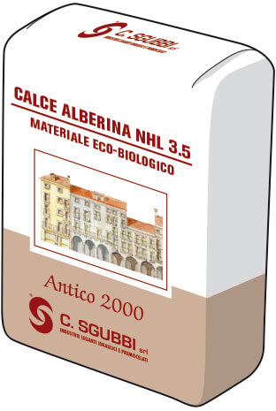 Calce idraulica naturale NHL 3,5 conforme a normativa CE EN 459-1:2010